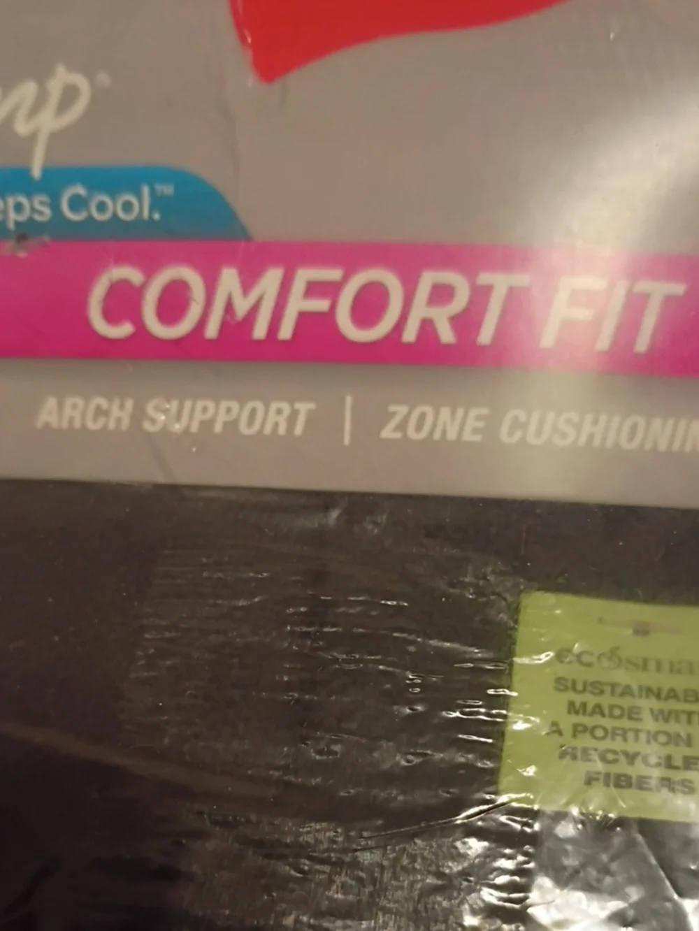 Hanes X-Temp Comfort Fit Women's Ankle Black Socks - 2-Pack